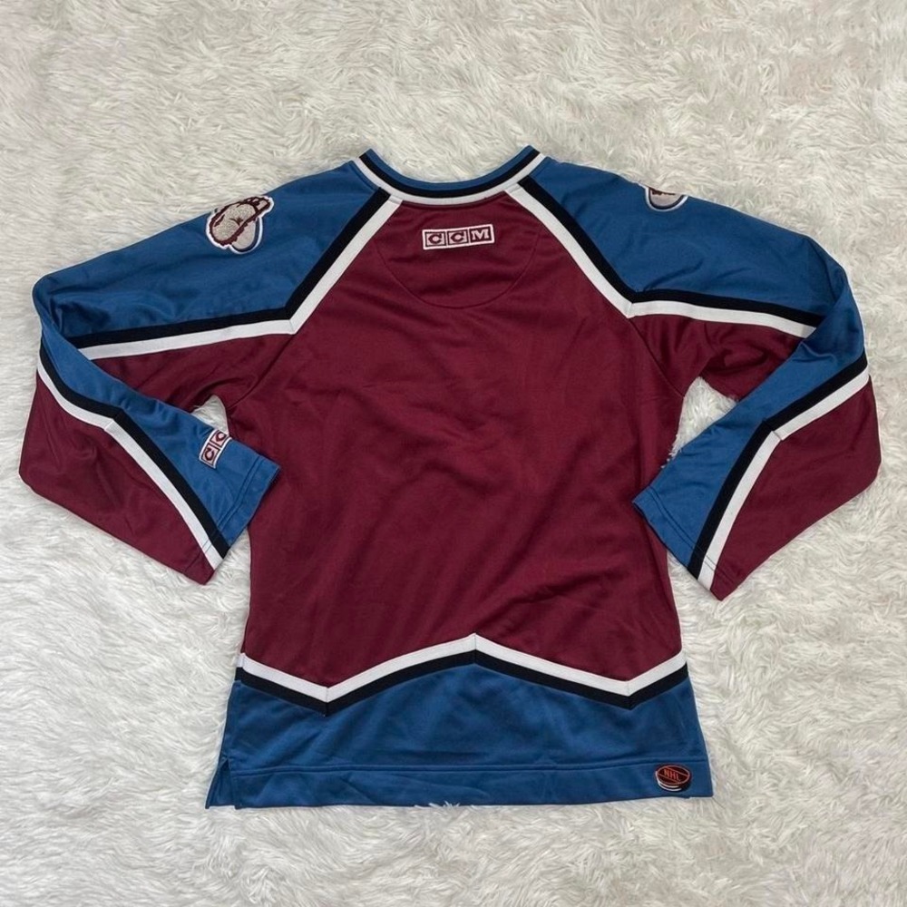 Vintage Colorado Avalanche Sportswear blue & burgundy hockey jersey Size L - Picture 2 of 5